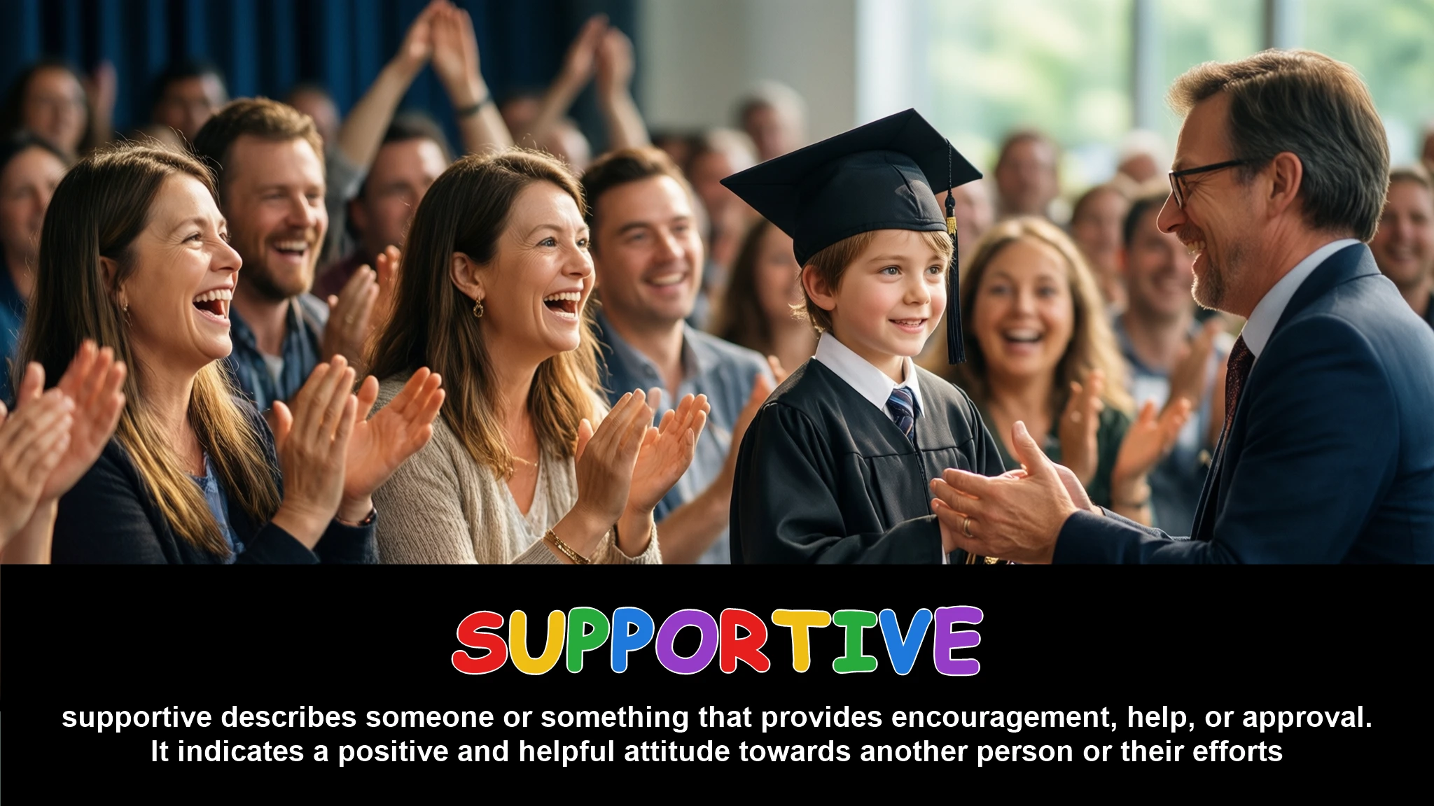 English Illustration for supportive
